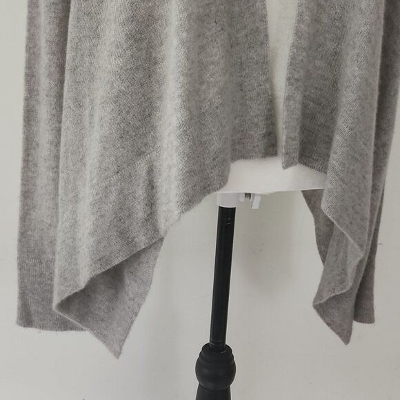 Line Lable Gray Cashmere Lagenlook Waterfall Open Cardigan Xs 21 - Picture 3 of 6
